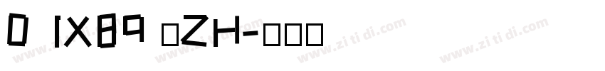0 TX89 人ZH字体转换